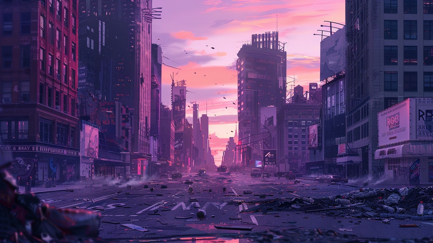 Post Apocalyptic View Free Post-apocalyptic cityscape view Image - Apocalyptic, Deserted ...