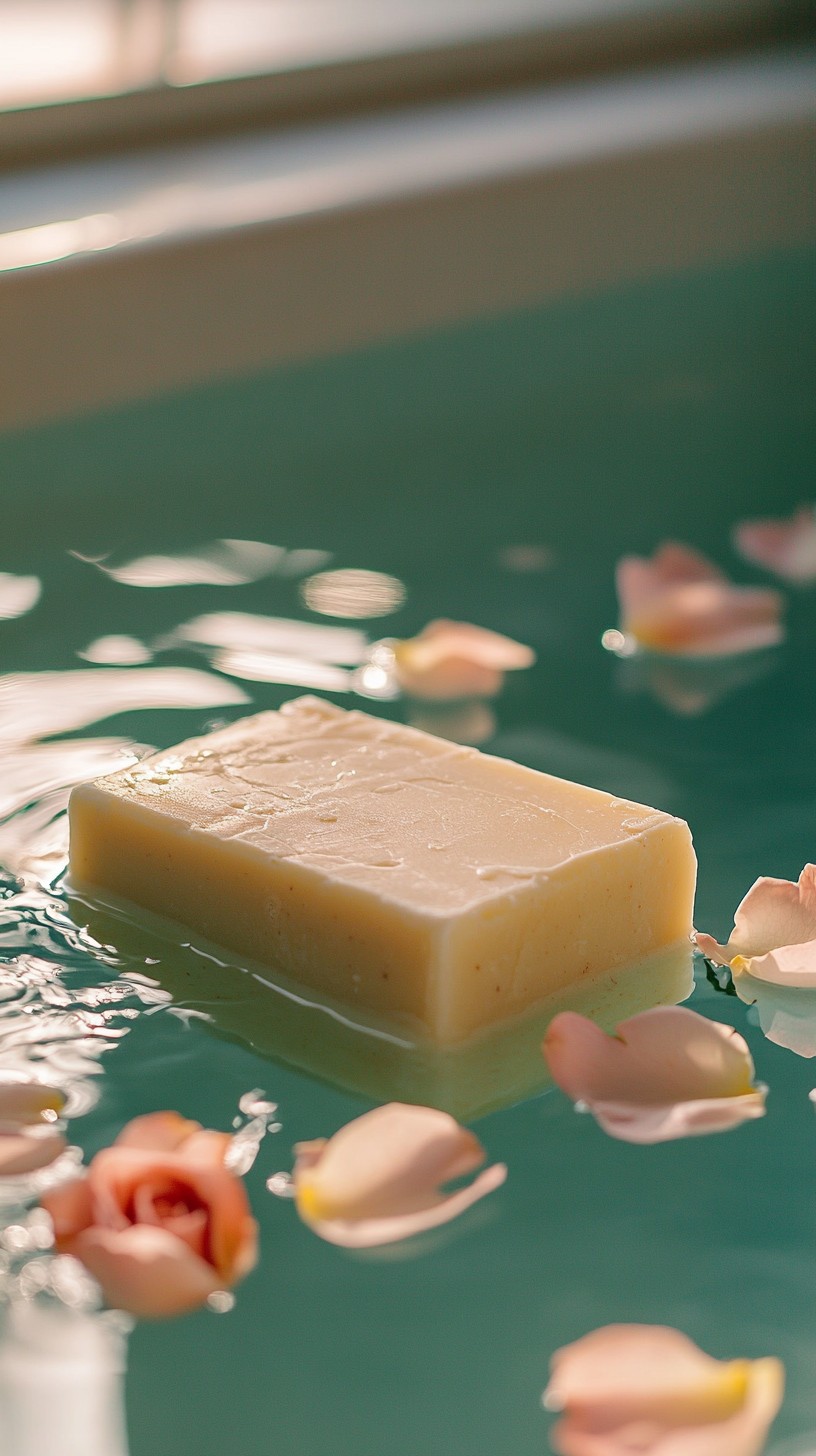 Free Serene Floating Soap Image - Soap, Water, Petals | Download at ...