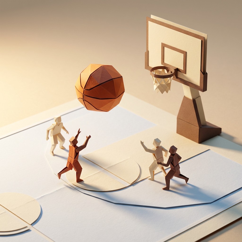 Color Paper Basketball Free Paper Basketball Art Image - Origami, Basketball, Papercraft ...