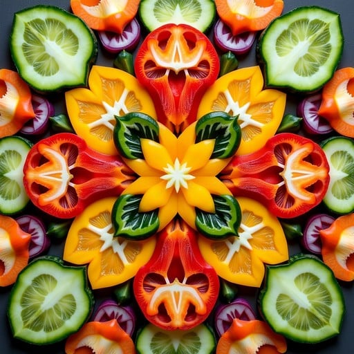 Free Vegetable Mandala Art Image Download At Stockcake