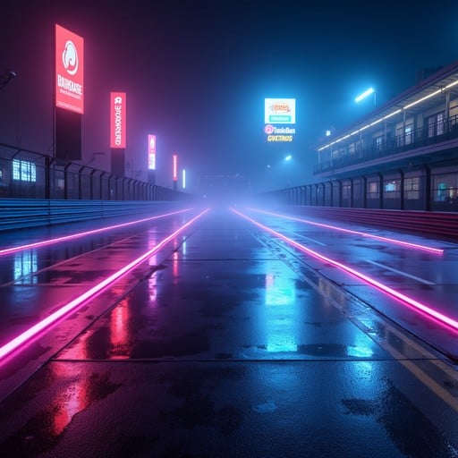Free Neon Racing Circuit Image - Cyberpunk, Neon, Racing | Download at ...