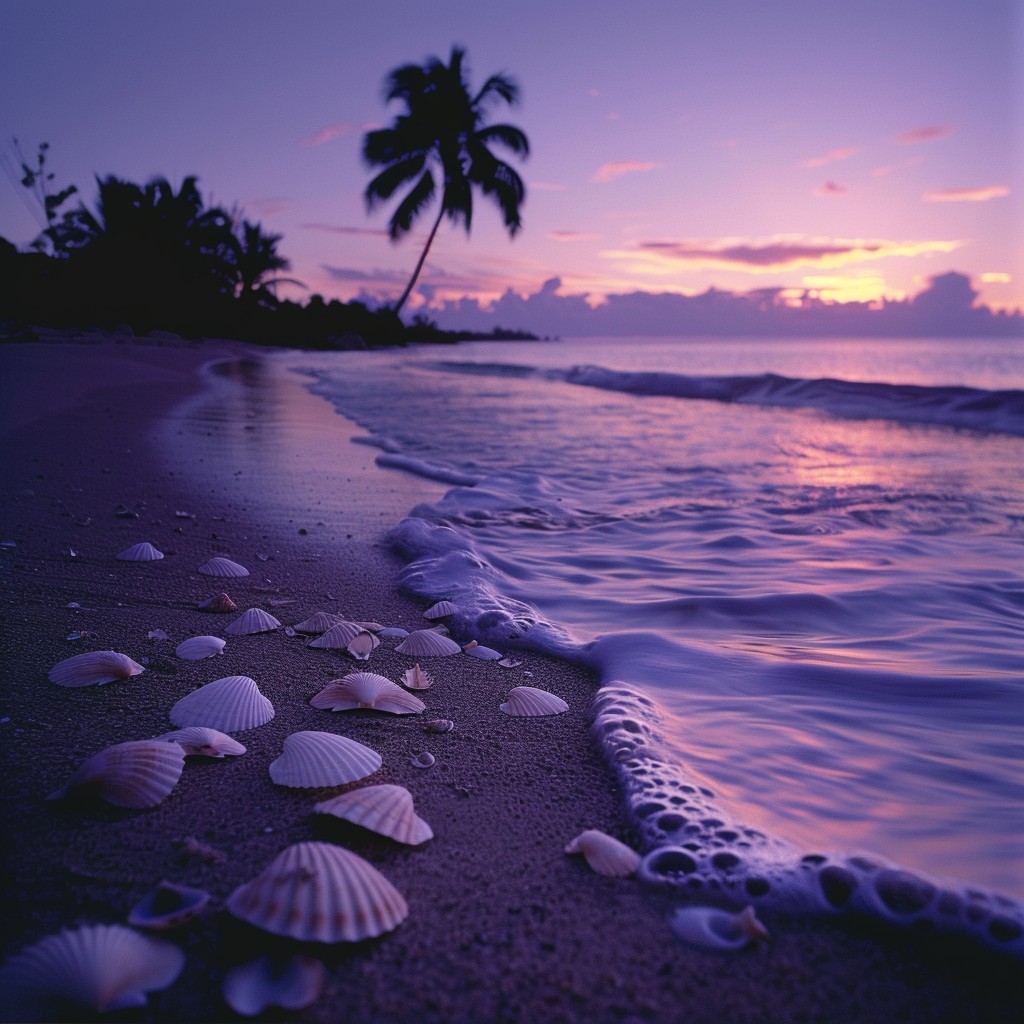 Free Sunset Shell Shoreline Photo - Sunset, Beach, Seashells | Download ...