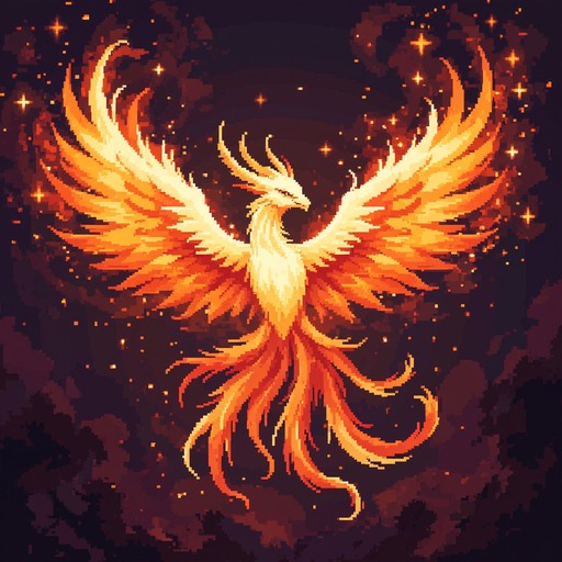 Phoenix Bright Color Free Phoenix Rising Bright Image - Phoenix, Pixel, Rebirth | Download ...