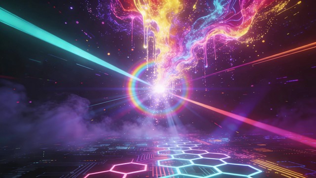 Free Neon Miracle Manifestation Image - Cyberpunk, Neon, Futuristic ...