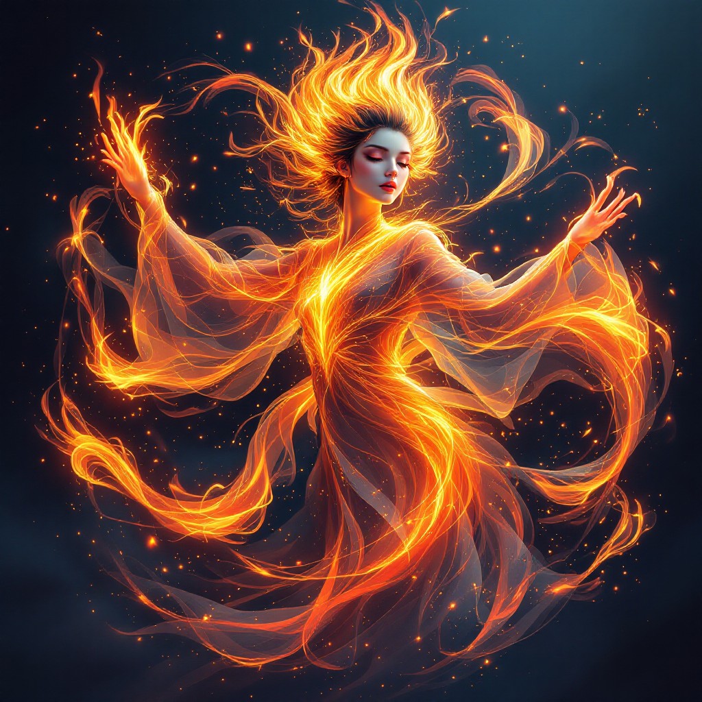 Fire Spirit Howls Free Dancing Fire Spirit Image - Fire, Spirit, Anime | Download at ...