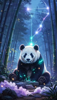 Mistral Panda Free Mystical Glowing Panda Image - Panda, Mystical, Glowing | Download ...