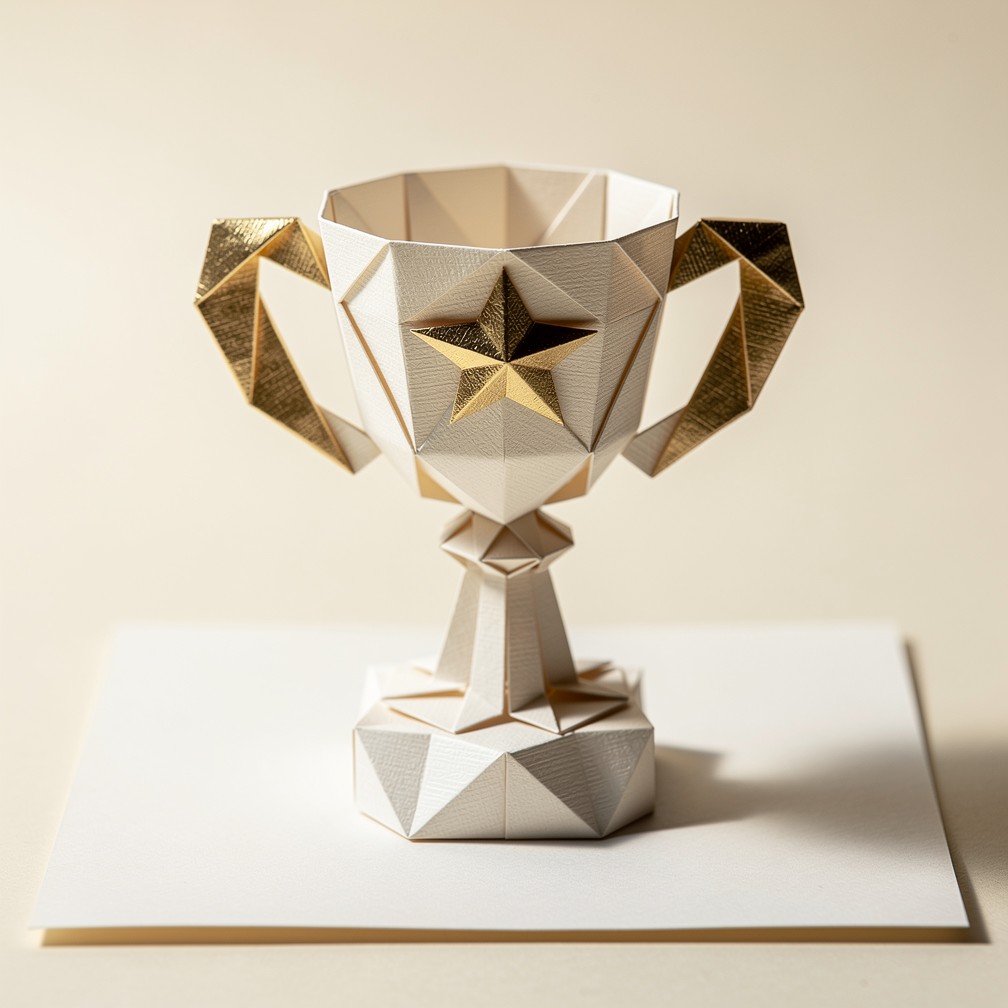 Paperboy Trophy Free Paper Trophy Art Image - Trophy, Origami, Paper | Download at ...