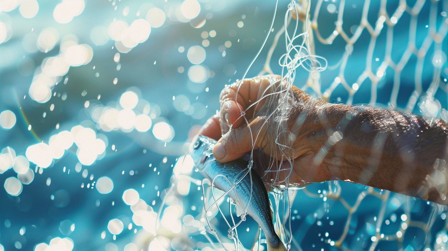 Free Hand on Net Image - Hand, Net, Water | Download at StockCake