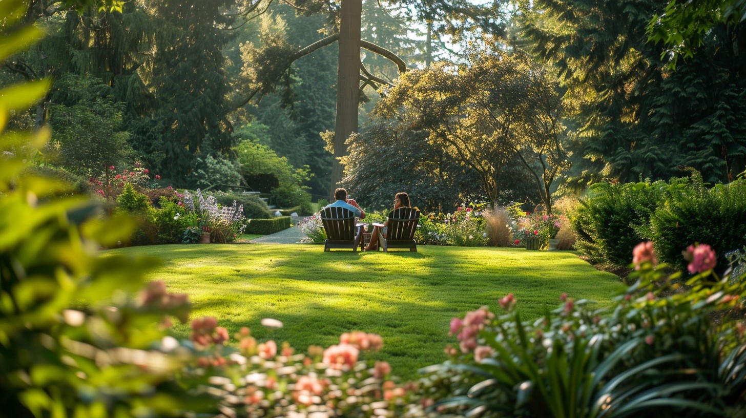 Free Sunlit Garden Chat Image - Garden, Sunlight, Conversation ...