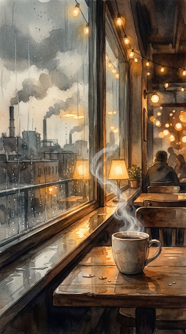 Window Raining Coffe Table Free Rainy Coffee Break Image - Rain, Coffee, Window | Download at ...