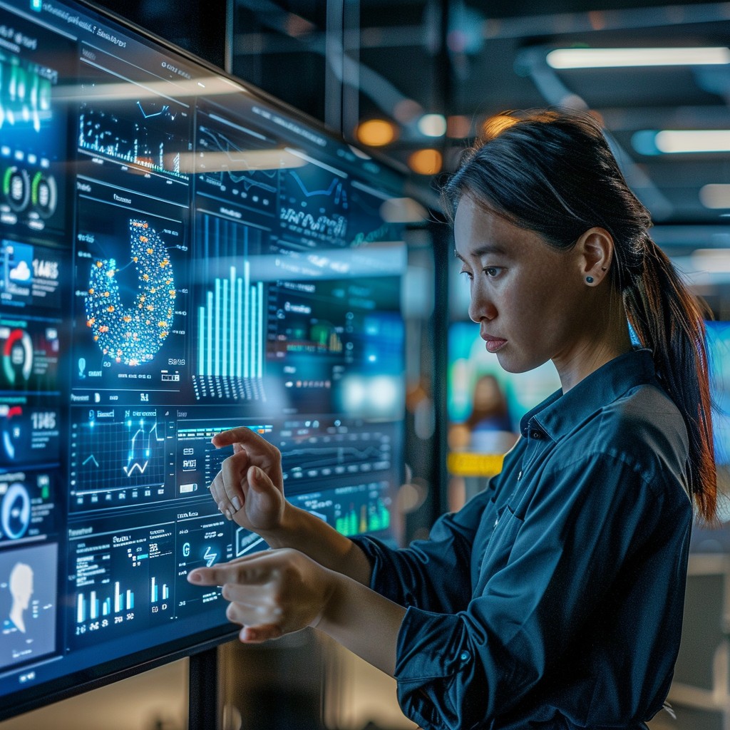 Free Analyzing data visually Image - Technology, Analytics, Woman ...