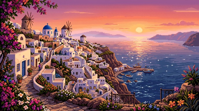 Download Sunset Pixel Getaway Stock Images for Free | StockCake