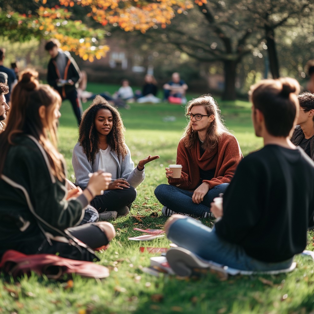 Frinds Discution Free Outdoor Group Discussion Image - Park, Friends, Discussion ...
