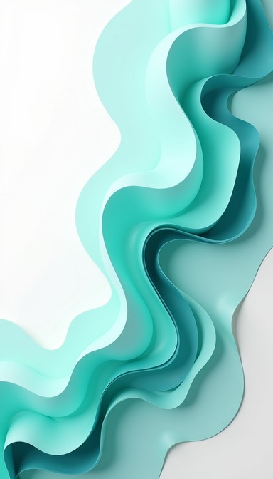 Turquoise Solid Color Wave Design Free Flowing Turquoise Waves Image - Turquoise, Waves, Abstract ...