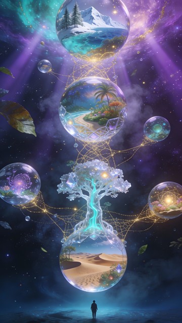 Free Cosmic Worlds Connected Image - Fantasy, Surreal, Cosmic ...