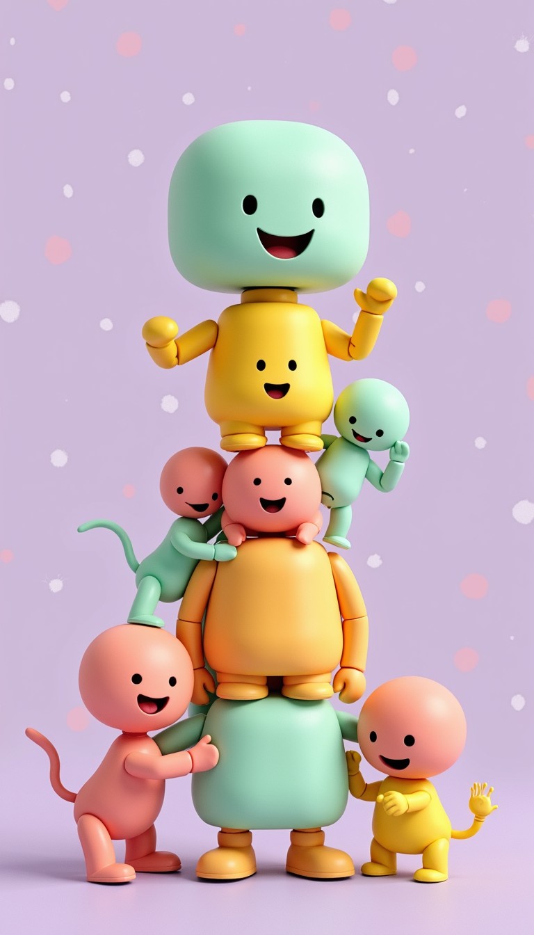 Free Colorful Toy Friends Image - Kawaii, Toys, Characters | Download ...