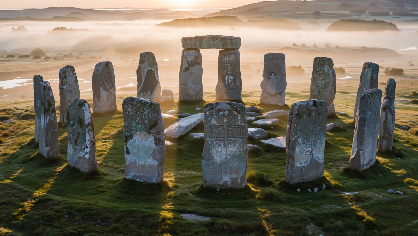 Circular Monuments Free Ancient Stone Circle Image - Stonehenge, Megaliths, Monoliths ...
