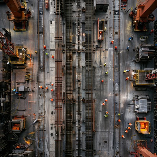 Free Busy construction site Image - Construction, Workers, Machinery ...