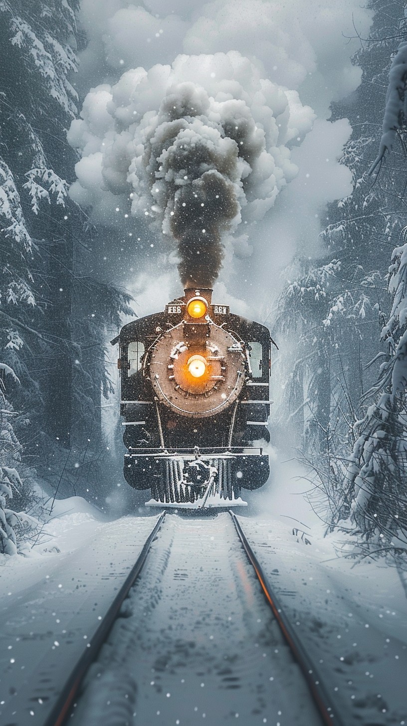 Free Winter Train Journey Image - Train, Snow, Winter | Download at ...