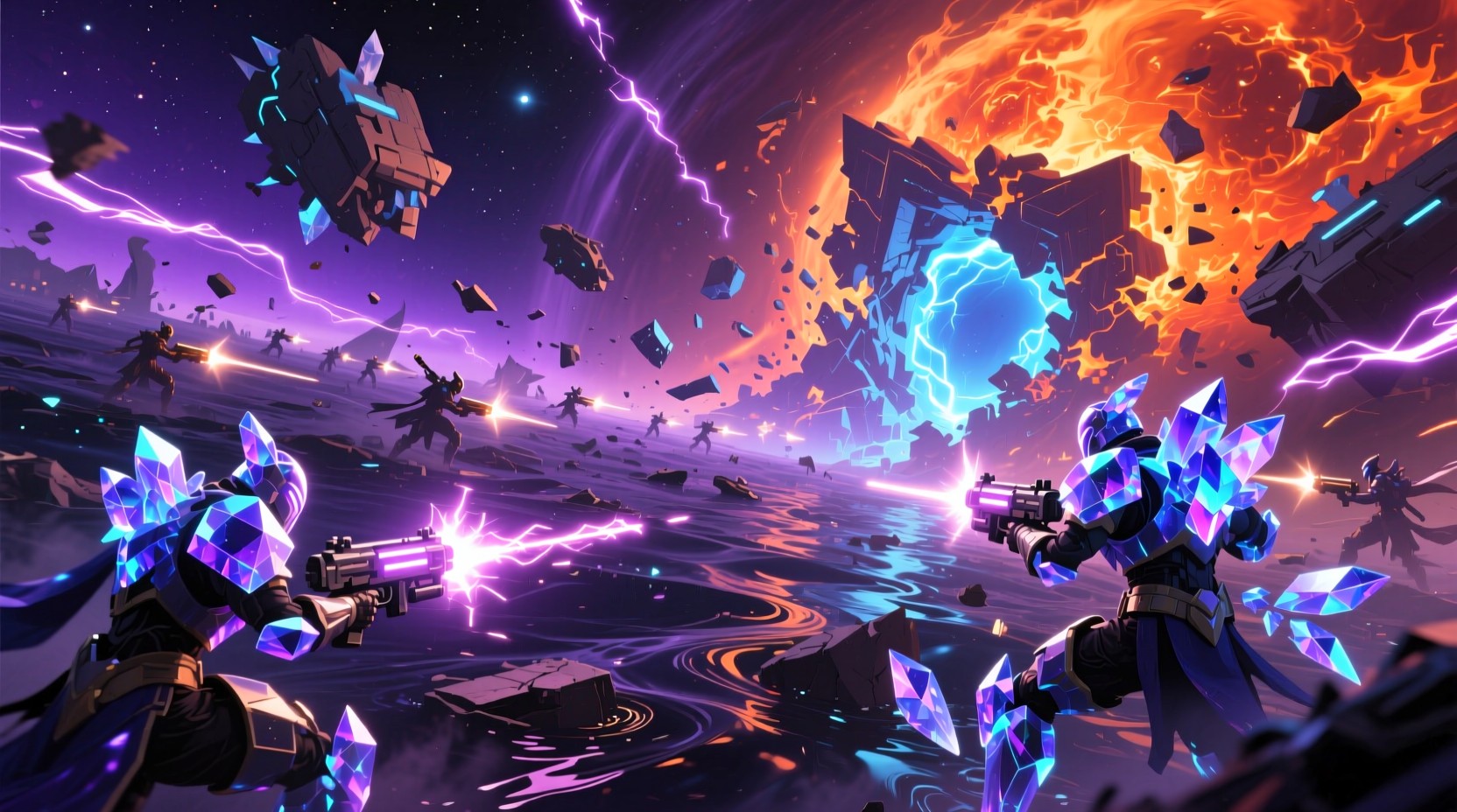 Free Cosmic Warriors Clash Image - Cosmic, Battle, Warriors