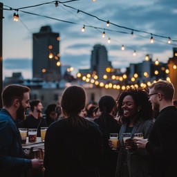 Open Rooftop Party Free Rooftop Evening Gathering Image - Friends, Rooftop, Evening ...