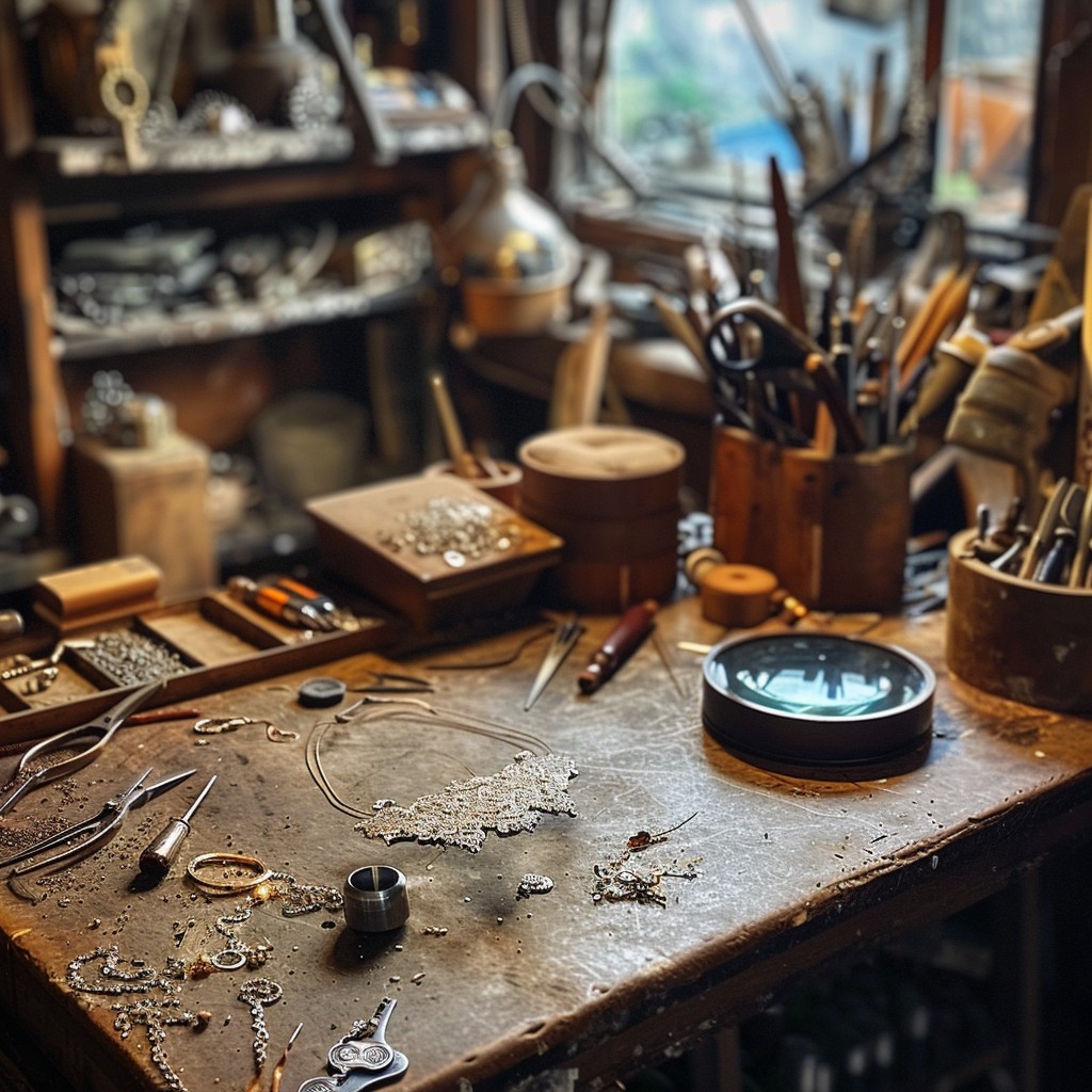 Free Craftsman's Working Desk Image - Craftsman, Workspace, Tools ...