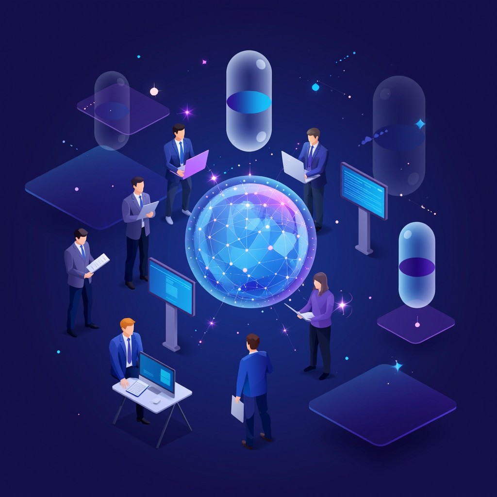 Free Digital Teamwork Network Image - Teamwork, Collaboration ...