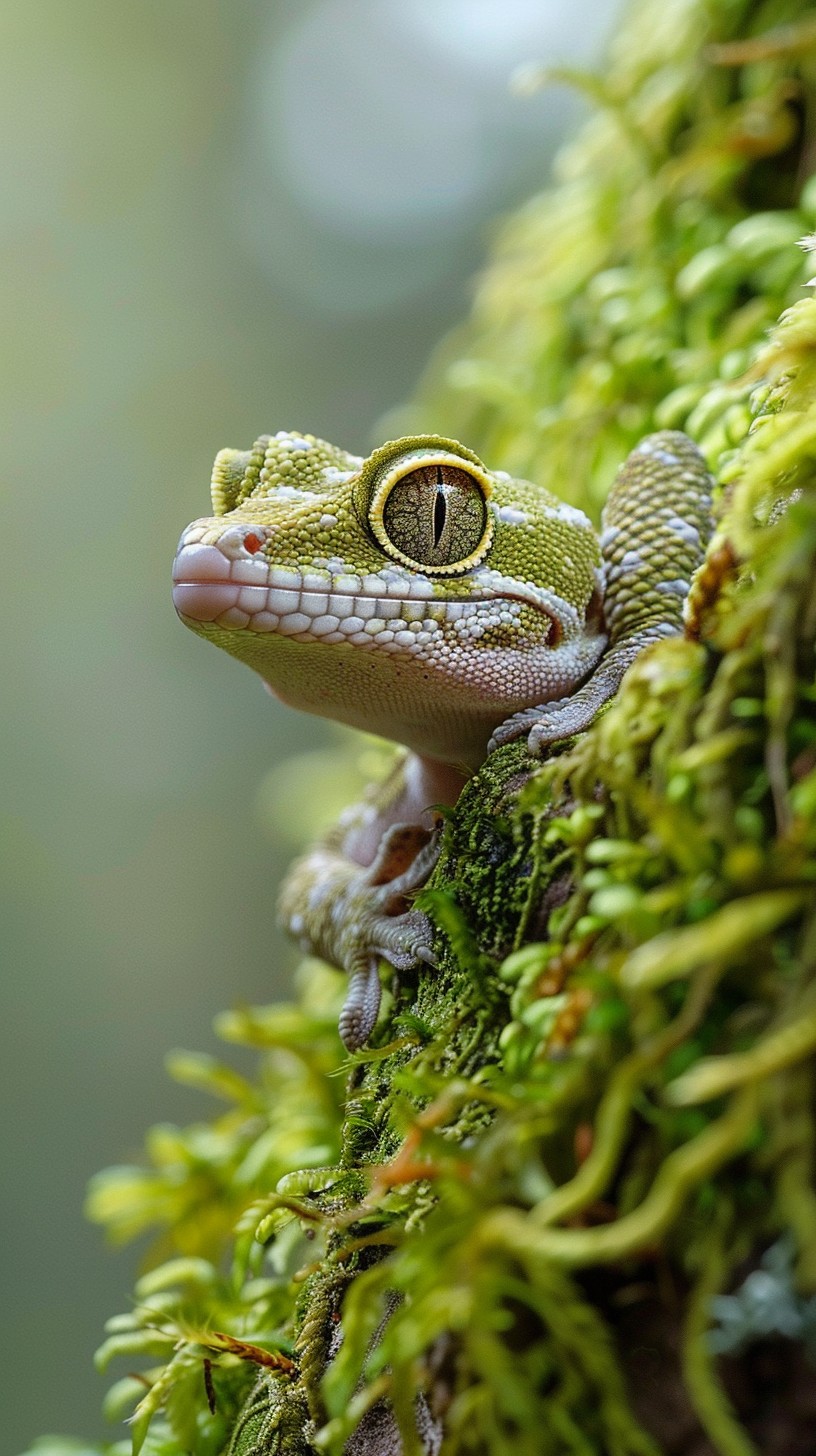 Gecko On Tree Free Gecko On Tree Image - Gecko, Tree, Moss | Download at StockCake