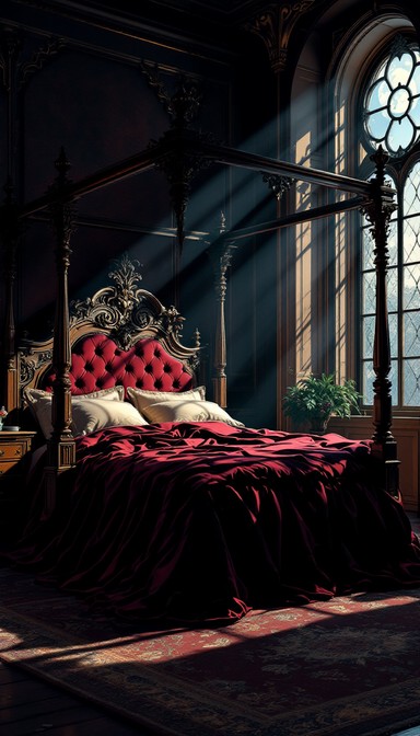 Free Gothic Bedroom Romance Image - Gothic, Victorian, Bedroom ...