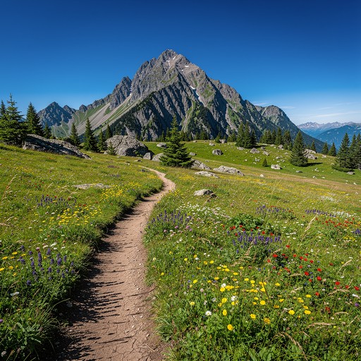 Free Wildflower Mountain Path Image - Mountain, Trail, Wildflowers ...