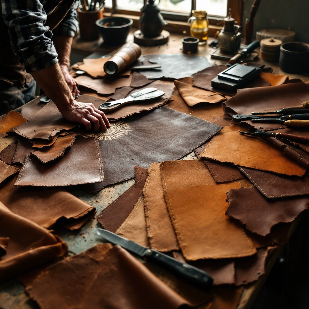 Free Leather Craft Workshop Image - Leather, Craftsmanship, Workshop ...