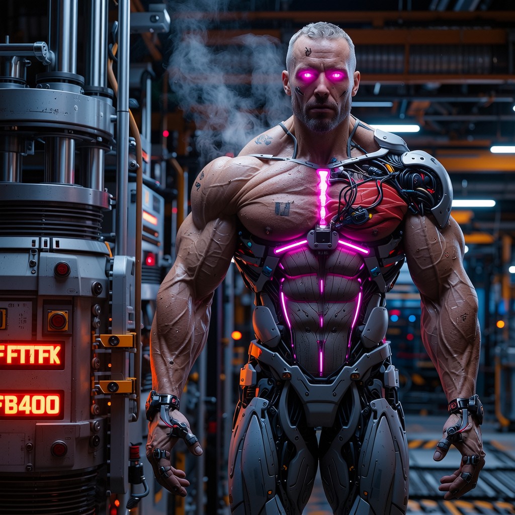 Free Cybernetic Muscle Power Image - Cyberpunk, Cyborg, Bionic ...