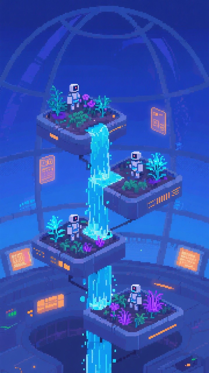 Free Luminescent Vertical Ecosystem Image | Download at StockCake