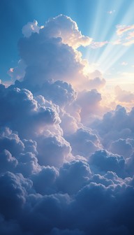 Free Heavenly Light Breaks Image - Clouds, Sunbeams, Sky | Download at ...