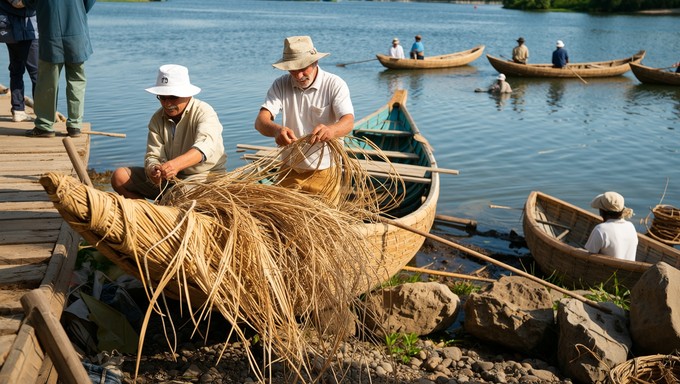 Free Traditional Boat Builders Image - Craftsmen, Papyrus, Boat ...