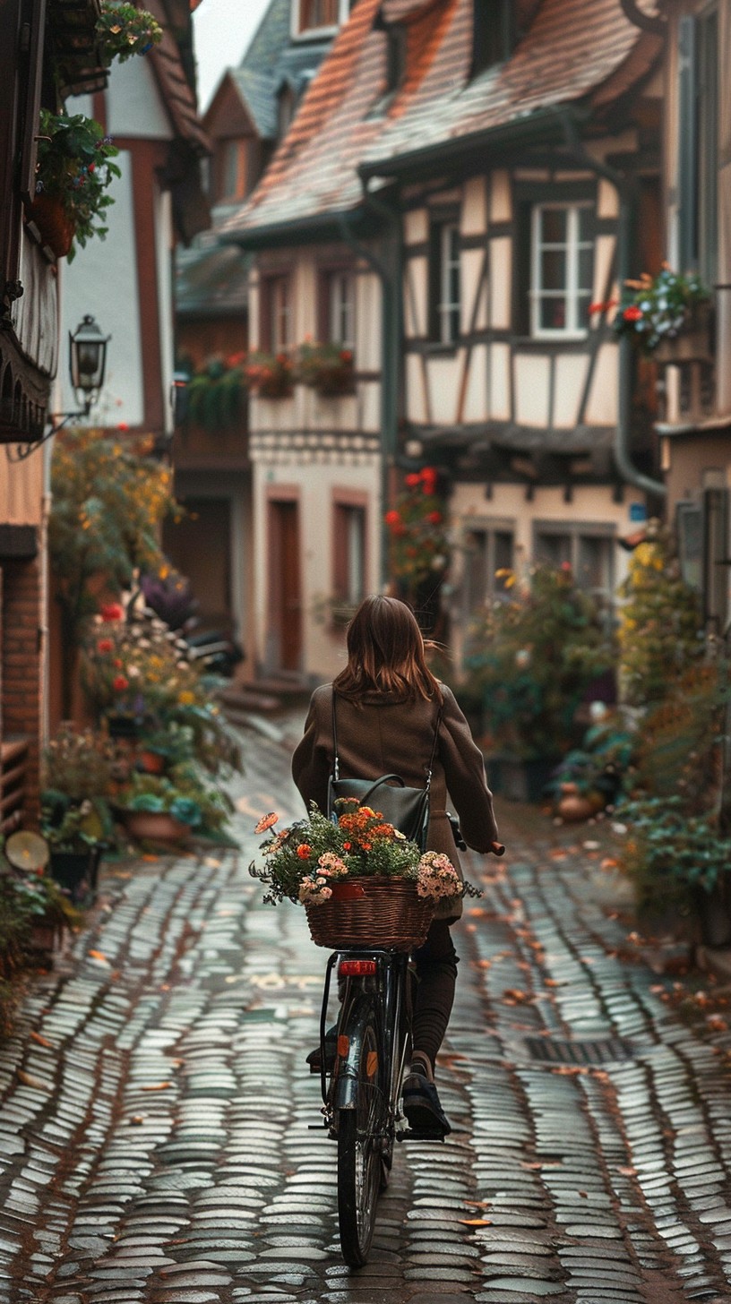 Free Autumn Bicycle Ride Image - Autumn, Bicycle, Woman | Download at ...
