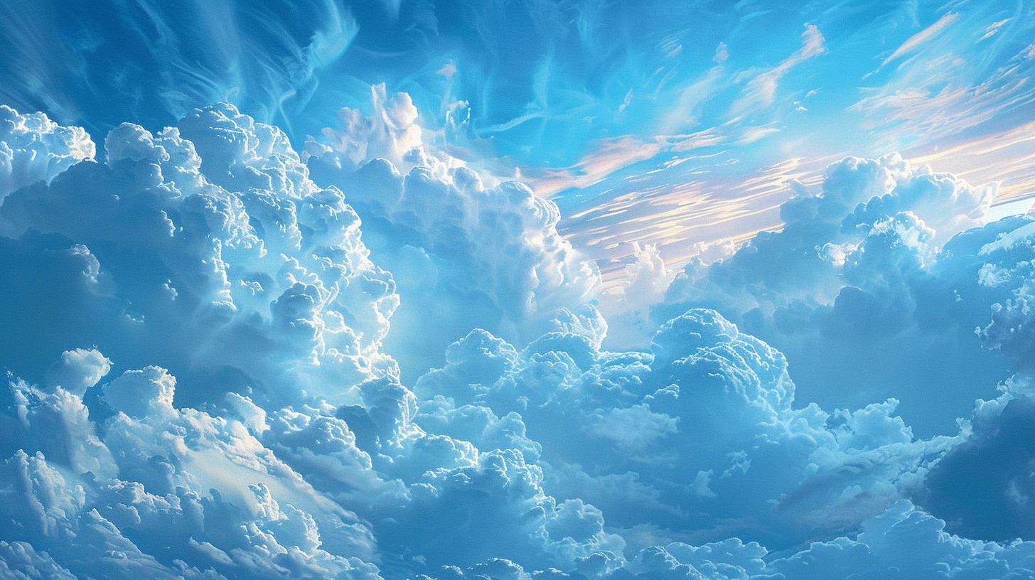 Free Ethereal Cloudscape Art Image - Clouds, Sky, Blue | Download at ...