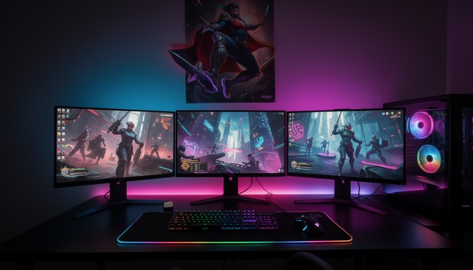 Free Epic Gaming Paradise Image - Gaming, Setup, Battlestation ...