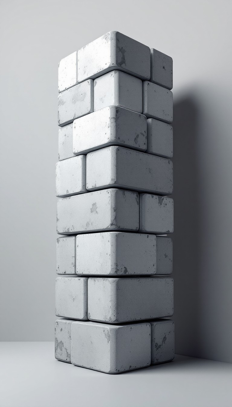 Free Stacked Concrete Blocks Image - Concrete, Minimal, Geometric ...
