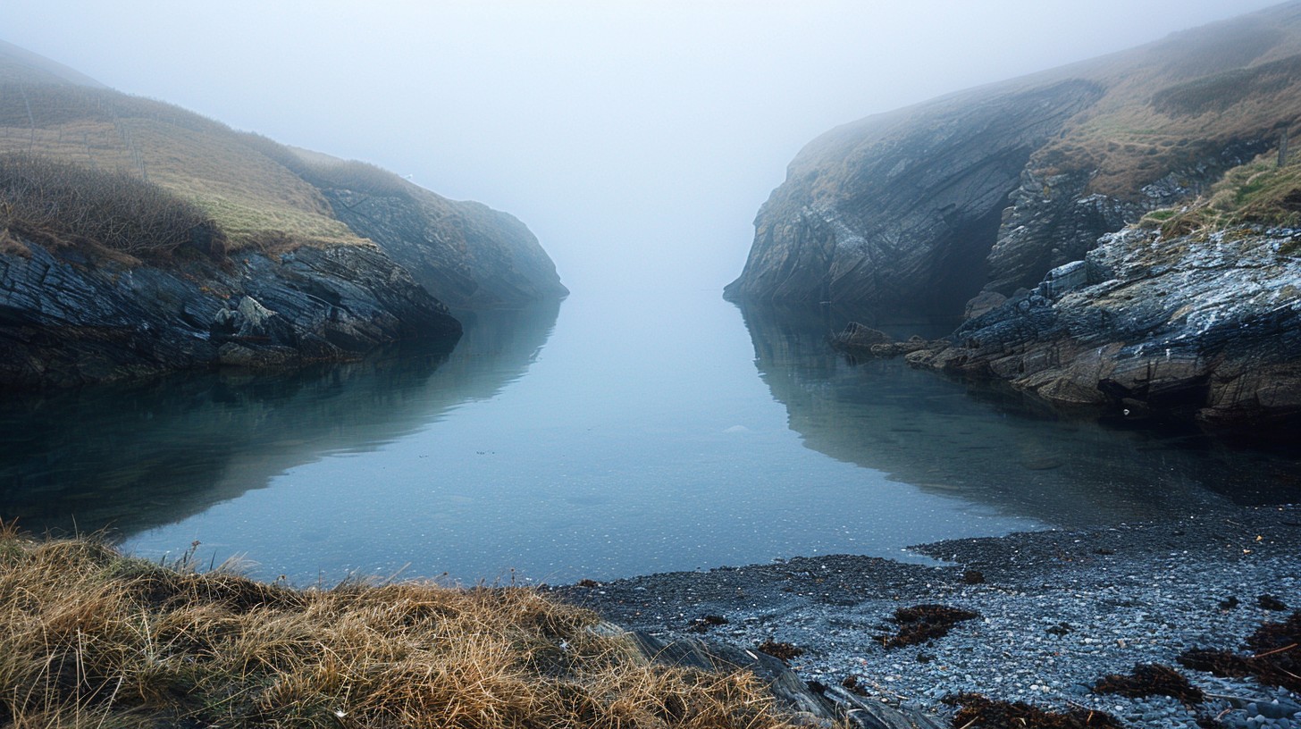 Free Misty Coastal Inlet Image - Mist, Fog, Inlet | Download at StockCake