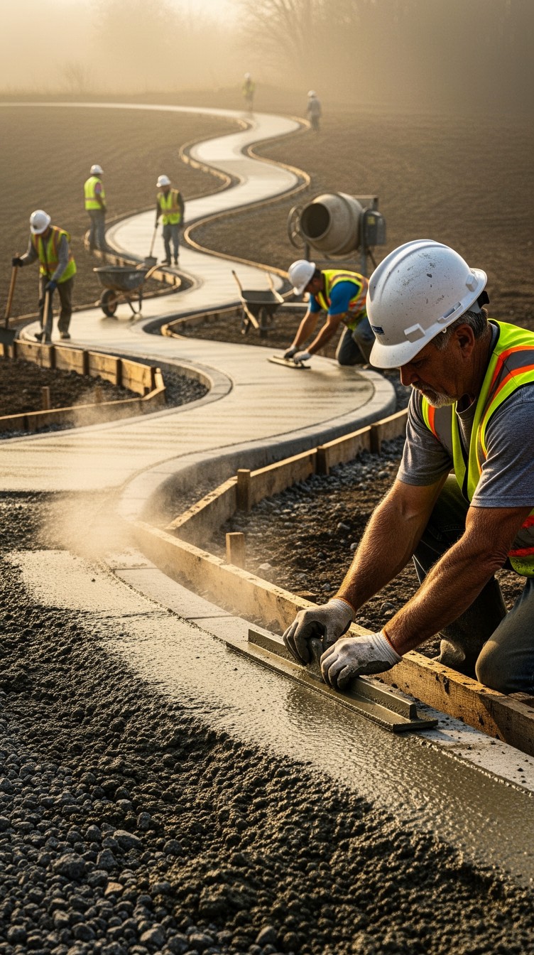 Free Shaping Concrete Pathways Image - Construction, Concrete, Workers ...