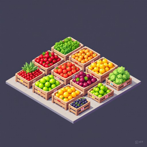 Free Pixel Produce Market Image - Pixel, Art, Produce | Download at ...