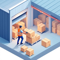 Free Warehouse Worker Delivering Image - Warehouse, Logistics, Boxes ...