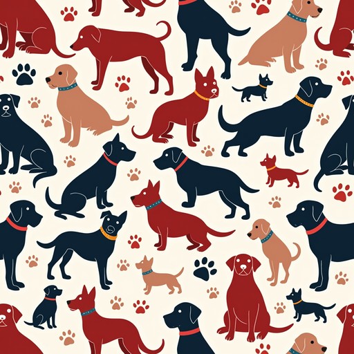 Free Playful Dog Pattern Image - Dogs, Canines, Pets | Download at ...