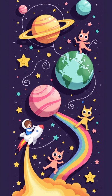 Free Cosmic Kids Adventure Image - Space, Children, Astronauts ...