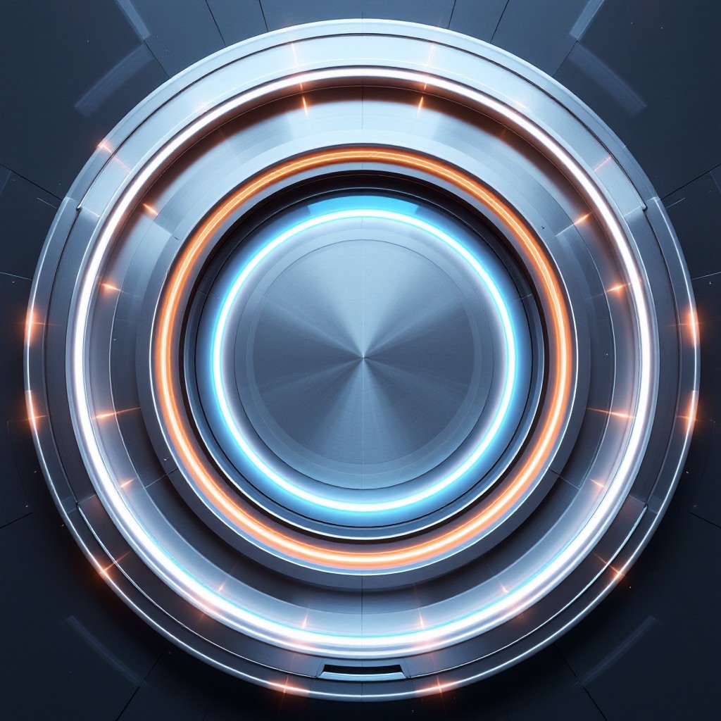 Free Glowing Concentric Rings Image - Minimalist, Futuristic ...