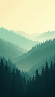 Free Misty Forest Layers Image - Forest, Mountains, Mist | Download at ...