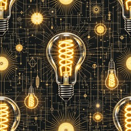 Tecnik Pattern Free Illuminated Technical Pattern Image - Lightbulb, Technical ...