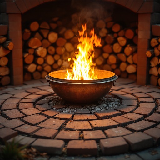 Free Glowing Copper Fire Image - Firepit, Copper, Flames | Download at ...