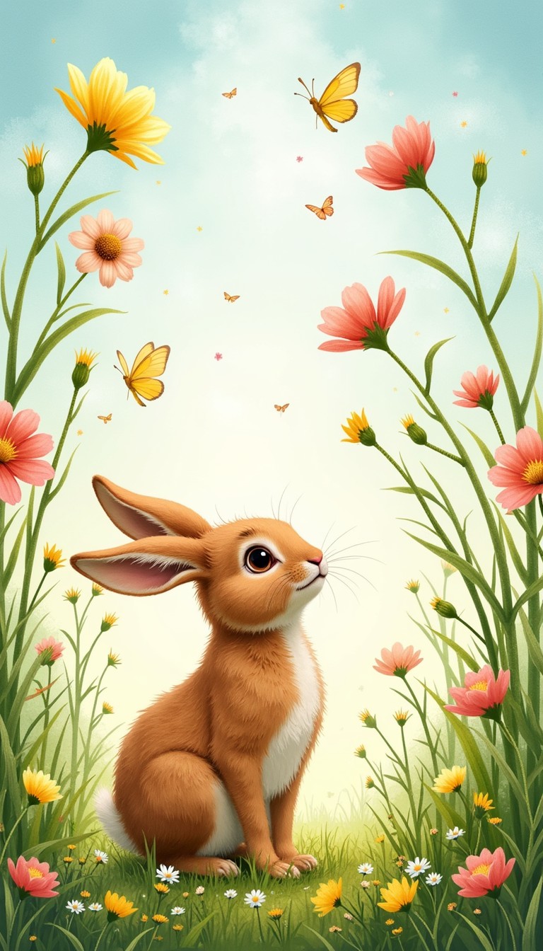 Free Wildflower Bunny Magic Image - Bunny, Rabbit, Wildflowers ...